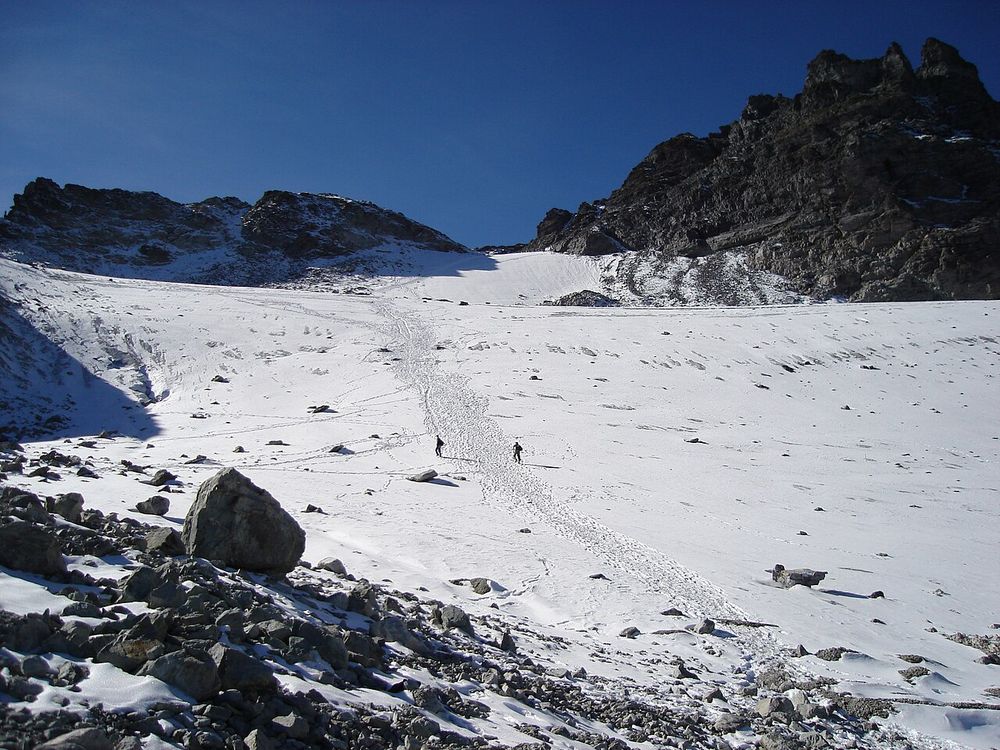 The Pizol glacier in autumn 2006.