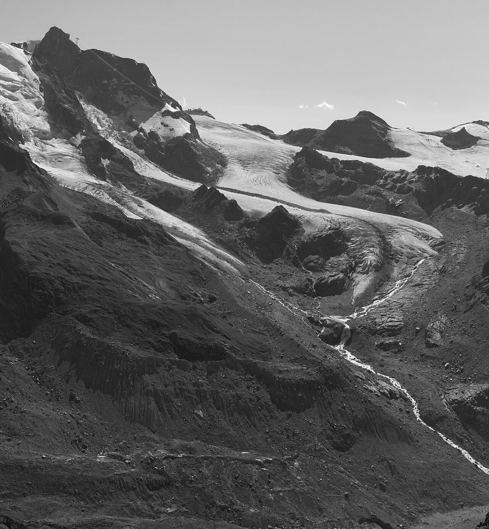 The Klein Matterhorn and the Lower Theodul Glacier, 2022.