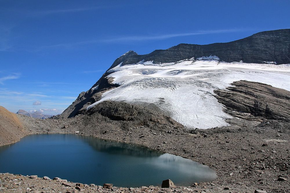 Chaltwassergletscher in 2018.