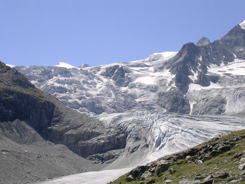 Glacier de Moiry zentral.