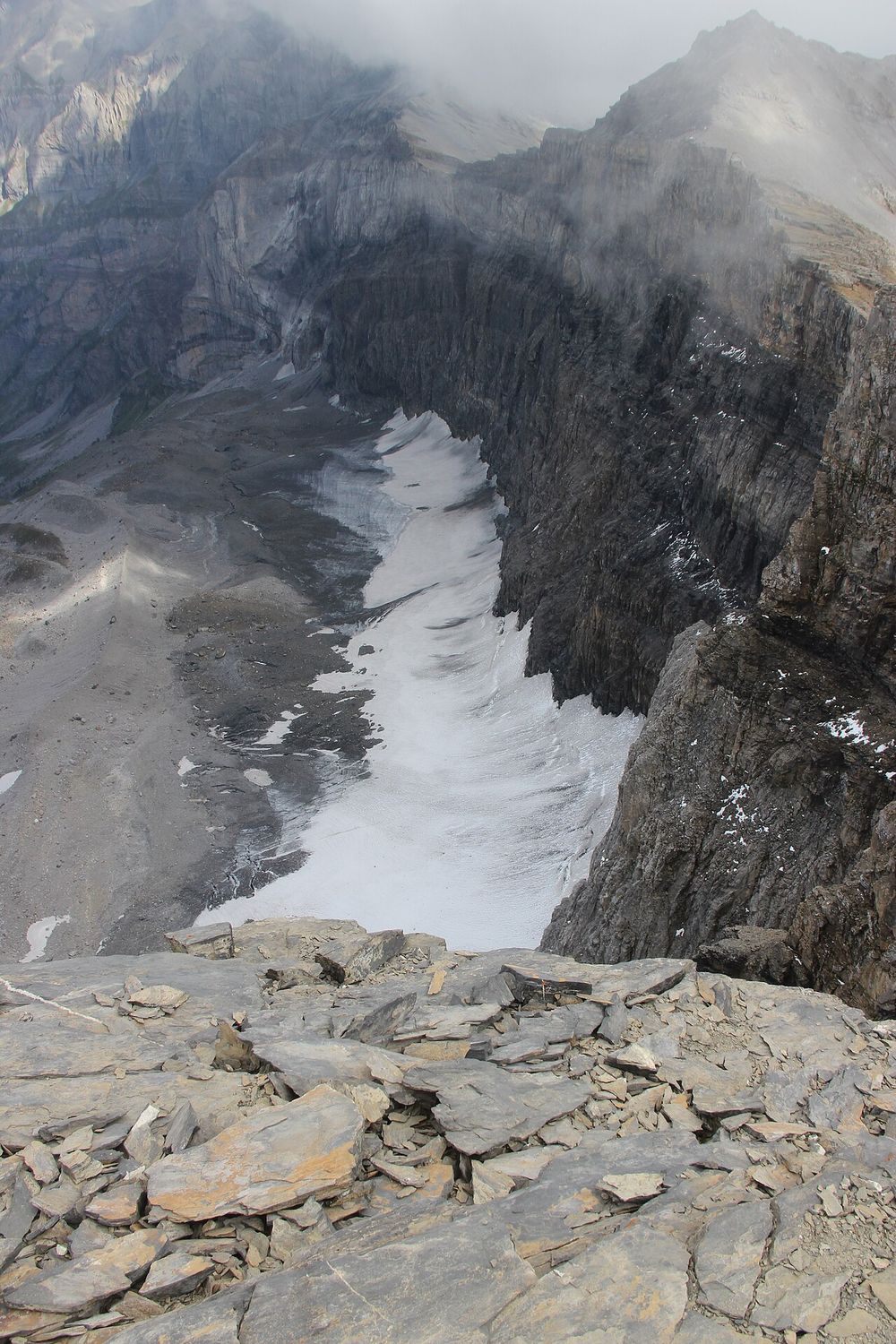 Glacier des Martinets in 2014.