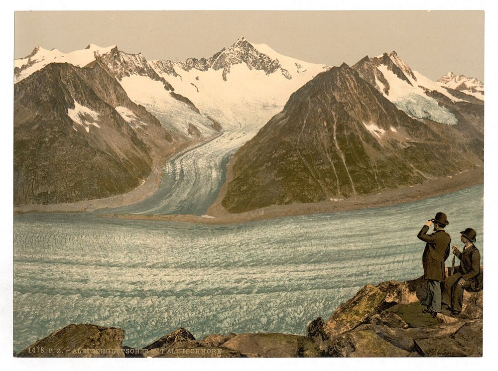 Around 1890–1900, from the Eggishorn. Photochrom print, Library of Congress.