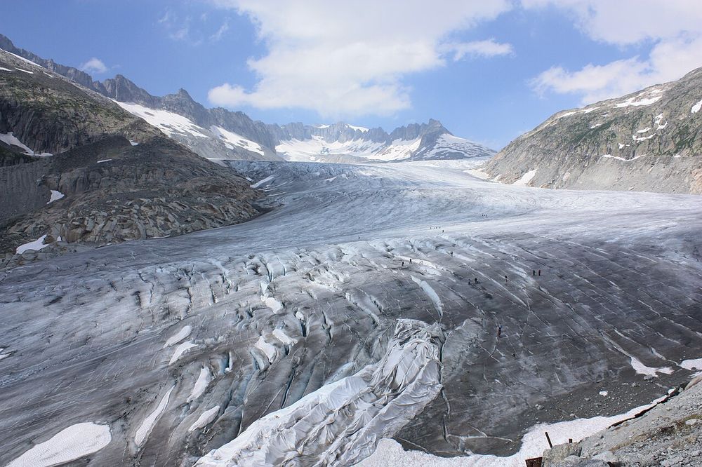 Rhonegletscher in 2009.