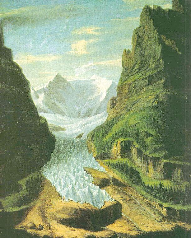 Unterer Grindelwaldgletscher in 1750.